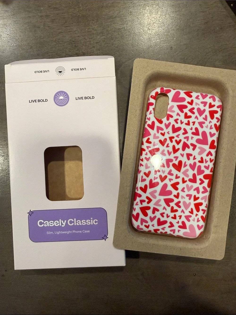 Classic Pink Heart Pattern Phone Case